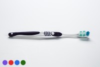 32-Tuft Adult Compact Access Toothbrush with Tongue Scraper